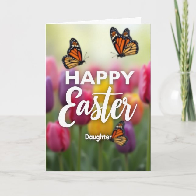 Tarjeta de jardín floral en primavera (Anverso)