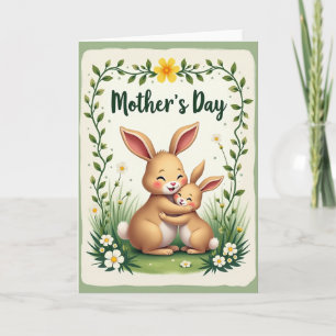 Tarjeta de jardín tierna para el día de la madre
