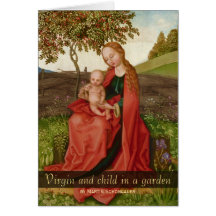 Tarjeta de jardín virgen Martin Schongauer CC0940