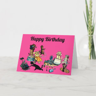 Tarjeta de jardinería de cumpleaños feliz