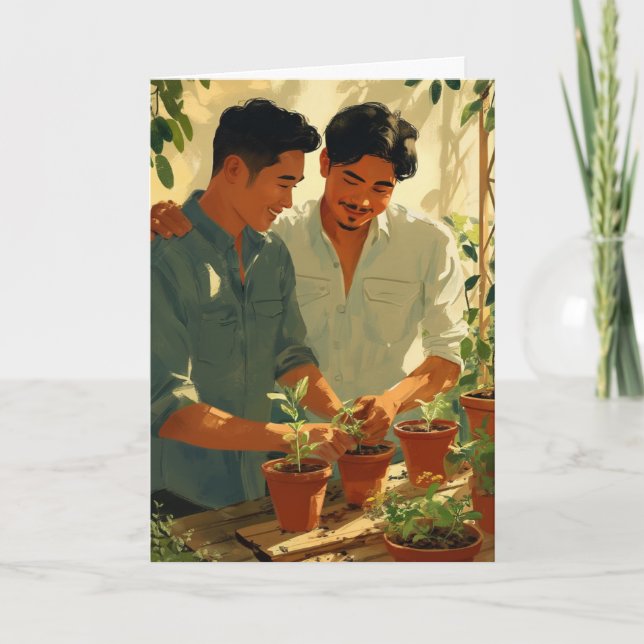 Tarjeta de Jardinería Juntos (Anverso)