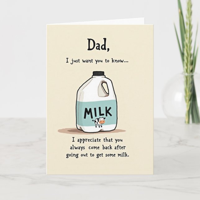 Tarjeta de jarra dulce para el día del padre (Anverso)