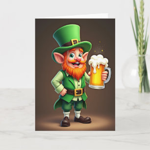 Tarjeta de Jarra Verde de Duende