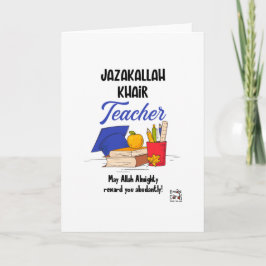 Tarjeta de JazakAllah para maestros