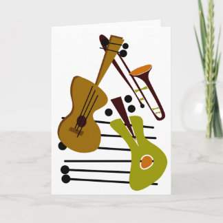 Tarjeta de Jazz en blanco