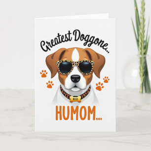 Tarjeta de Jefe de Perro de Humor Más Grande