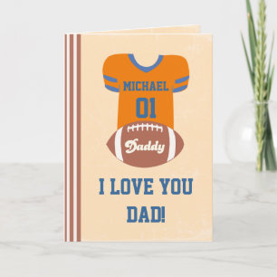 Tarjeta de Jersey de Fútbol, cumpleaños del día de
