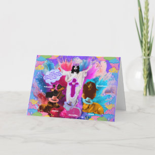 Tarjeta de Jesús Cristo Salvador Resucitado