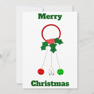 Tarjeta de jingle bells navideñas de amarre