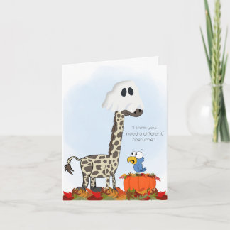 Tarjeta de jirafa fantasma