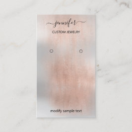 Tarjeta de joyería con logotipo Medios sociales Ro