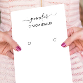 Tarjeta de joyería de logotipo Medios sociales Bla