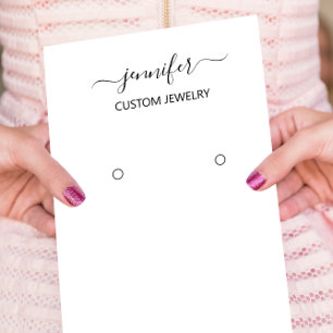 Tarjeta de joyería de logotipo Medios sociales Bla