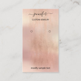 Tarjeta de joyería de logotipo Rosa de medios soci