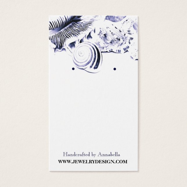 Tarjeta de joyería de Personalizado del portador d (Frente)