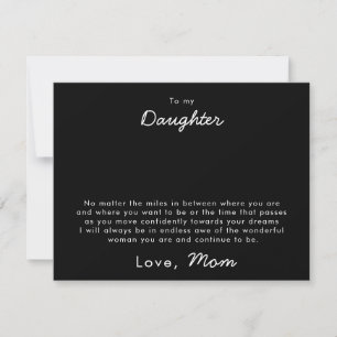 Tarjeta de joyería para hija 