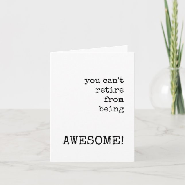 Tarjeta de Jubilación, Cobarde, Jefe, Bestie (Anverso)