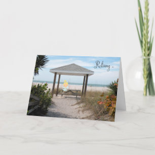 Tarjeta de Jubilación con un Hada Playa