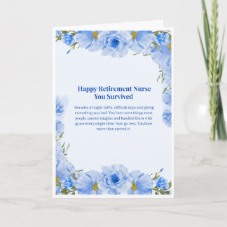 Tarjeta de Jubilación de Enfermera — Feliz Jubilac