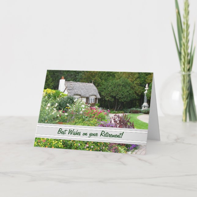 Tarjeta de Jubilación de Jardín Inglés (Anverso)