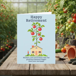 Tarjeta de jubilación divertida para los jardinero