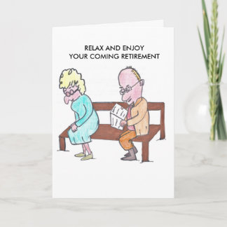 TARJETA DE JUBILACIÓN FELIZ - PAREJA VIEJA