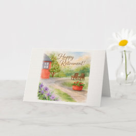 Tarjeta de Jubilación Garden Path | Diseño de Lujo