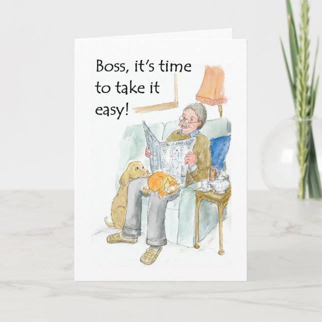 Tarjeta de jubilación para un jefe (Anverso)