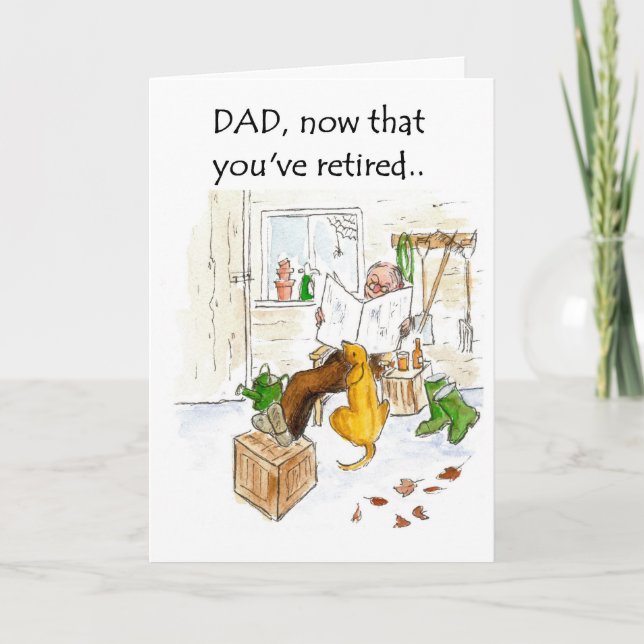 Tarjeta de jubilación para un padre (Anverso)