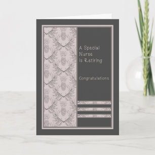 Tarjeta de jubilación para una enfermera especial