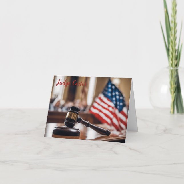Tarjeta de jubilación personalizada para jueces (Anverso)