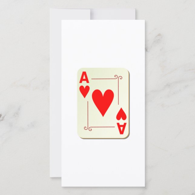Tarjeta de juego Ace of Hearts (Anverso)