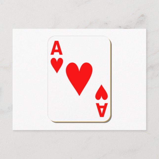 Tarjeta de juego Ace of Hearts (Anverso)