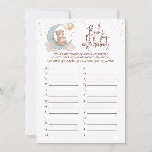 Tarjeta de juego Alphabet Baby Over the Moon ABC