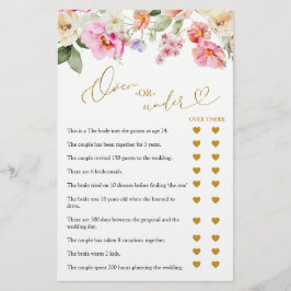Tarjeta de juego Amor en Flor Sobre o Bajo