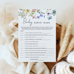 Tarjeta de juego Baby Shower Baby in Bloom