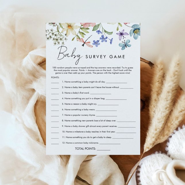 Tarjeta de juego Baby Shower Baby in Bloom (Subido por el creador)