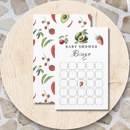 Tarjeta de juego Baby Shower Bingo de la granja bl