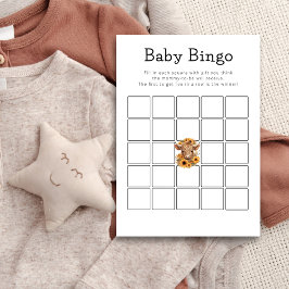 Tarjeta de juego Baby Shower de Bingo de vaca High