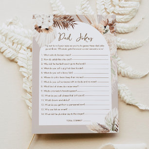 Tarjeta de juego Baby Shower de Chistes de SIERRA 