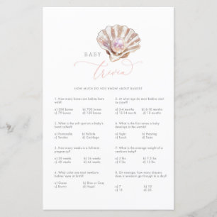 Tarjeta de juego Baby Shower Little Pearl Baby Tri