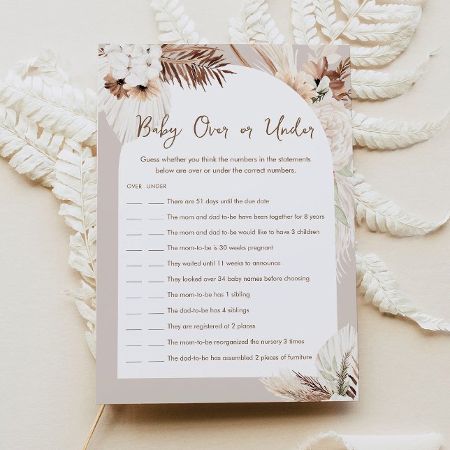 Tarjeta De Juego Baby Shower Para Bebé De SIERRA (Subido por el creador)