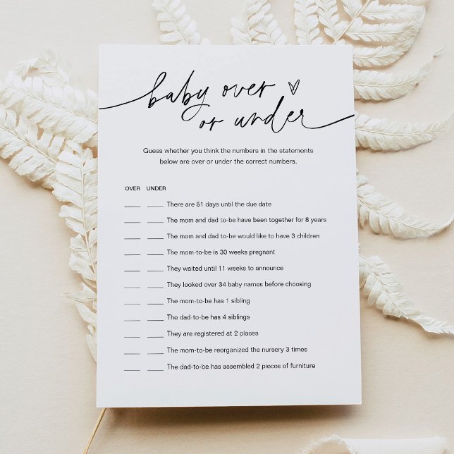 Tarjeta de juego Baby Shower para cada bebé (Subido por el creador)