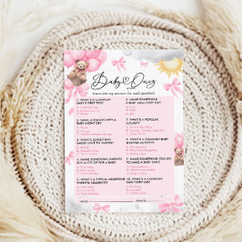 Tarjeta de juego Baby Shower Prueba