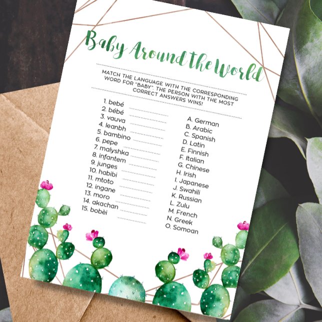 Tarjeta de juego Bebé en todo el mundo (Subido por el creador)