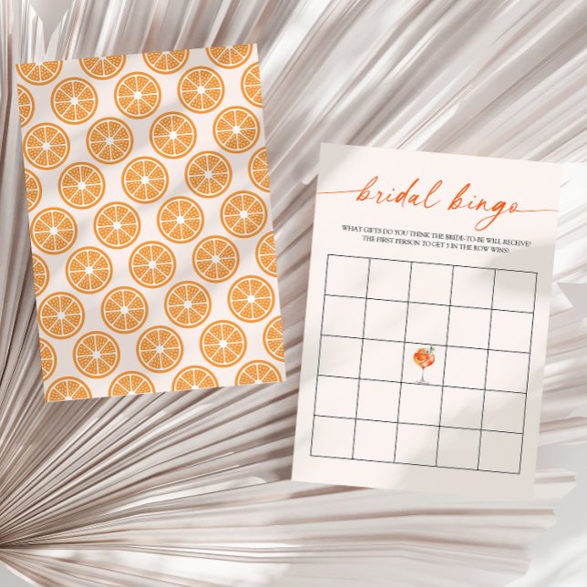 Tarjeta de juego Bridal Bingo Aperol Spritz Bridal (Subido por el creador)