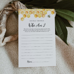 Tarjeta de juego CALLA Bee Who Am I Brige Shower