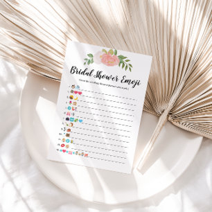 Tarjeta de juego con imágenes de Emoji de ducha de