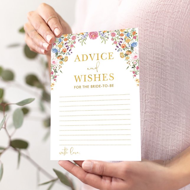 Tarjeta de juego Consejos y deseos Floral Bridal S (Subido por el creador)