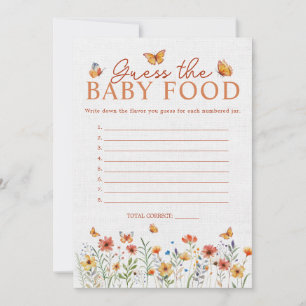 Tarjeta de juego de adivinanza de comida para bebé